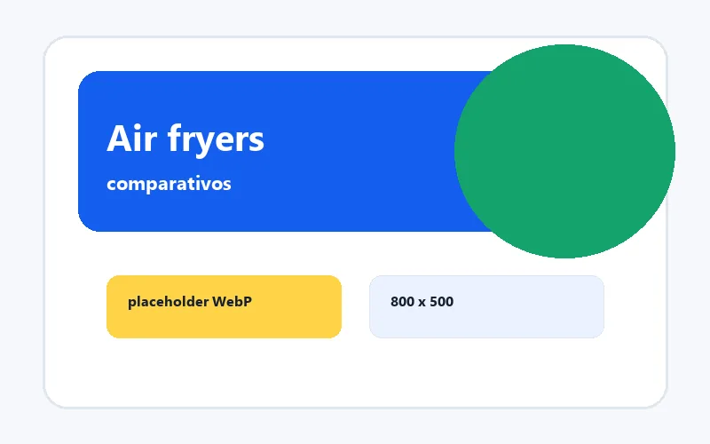 Categoria air fryers com comparativos de custo-benefício