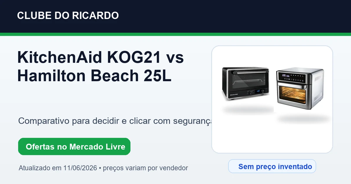 KitchenAid KOG21 vs Hamilton Beach 25L